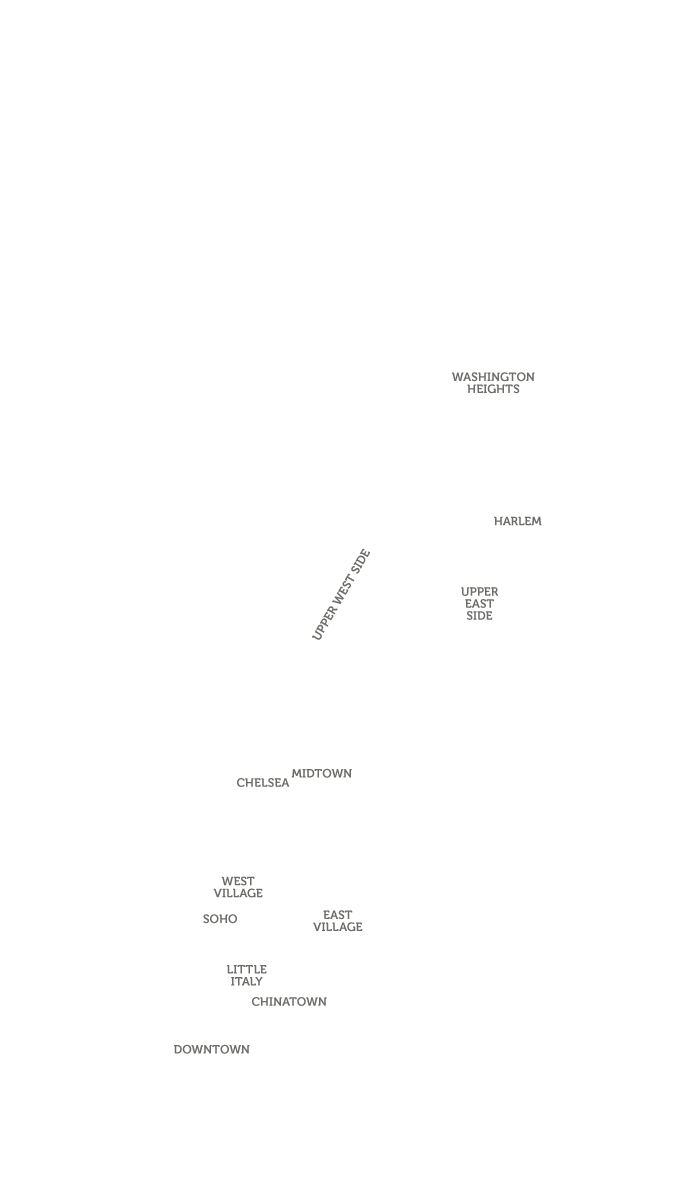 NYC Neighborhoods Map