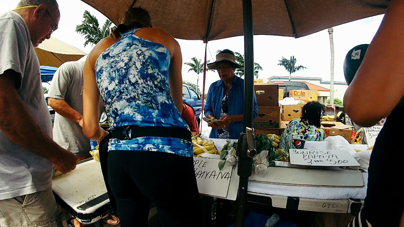 Kiku'i Grove Farmer's Market, Lihu'e, Kaua'i, Hawai'i