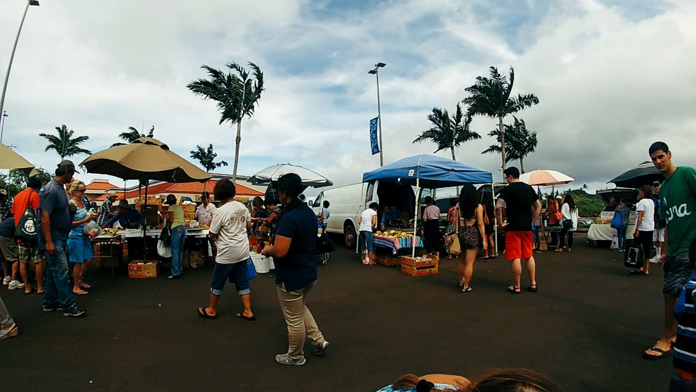 Kiku'i Grove Farmer's Market, Lihu'e, Kaua'i, Hawai'i