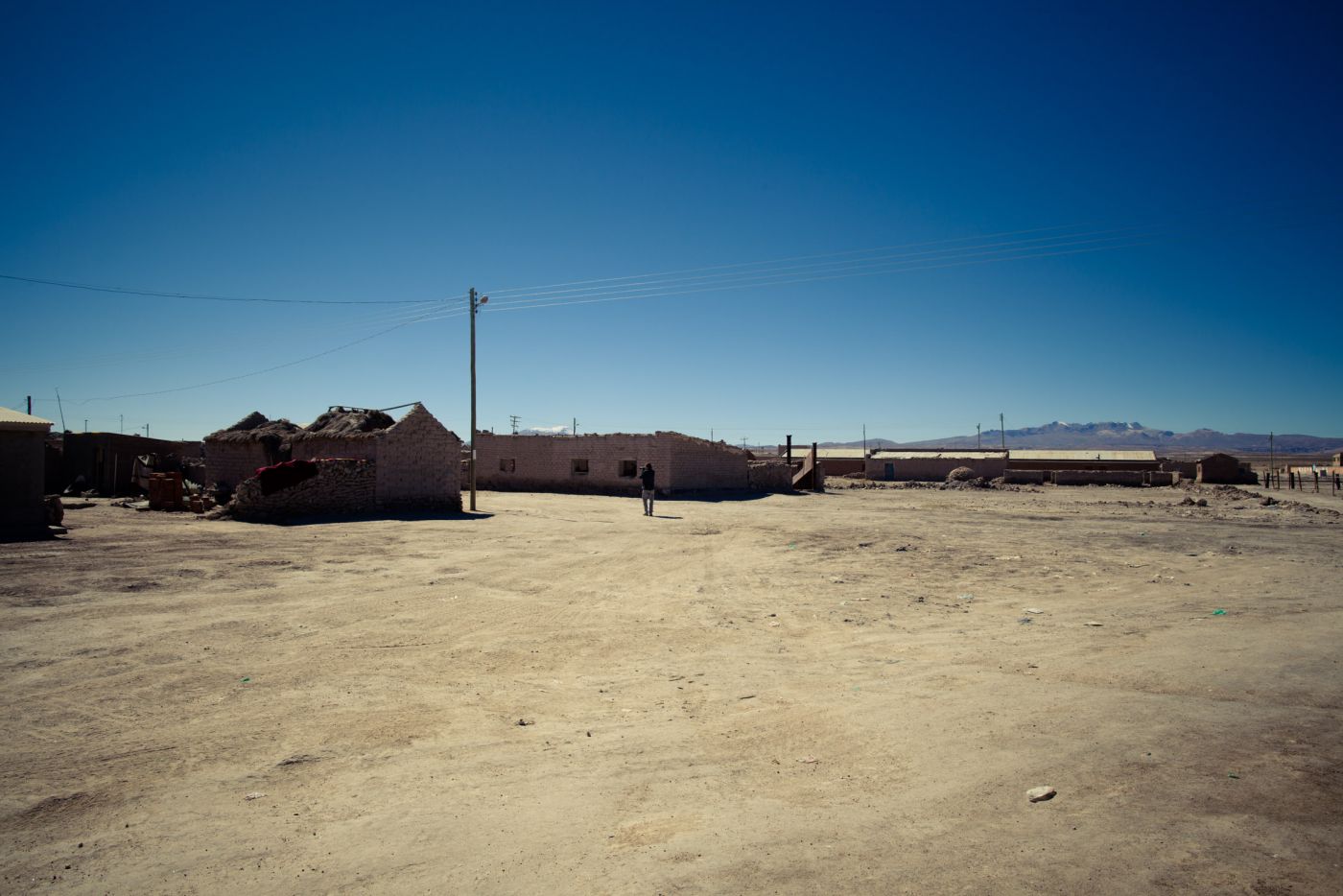Colchani, touristic village of salt industry, Bolivia