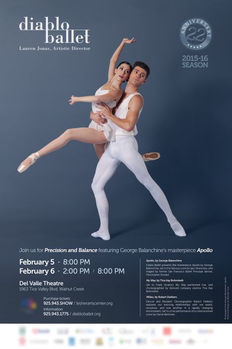 Diablo Ballet — February 2016 poster (Apollo)