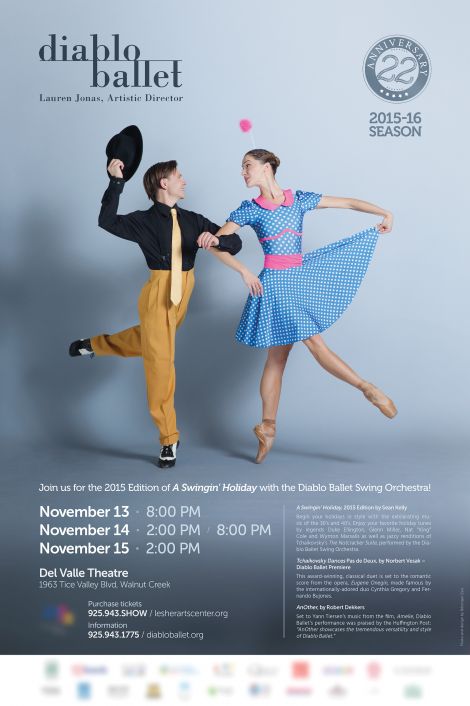 Diablo Ballet — November 2015 poster (Swingin' Holiday)