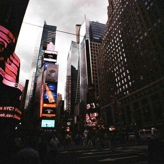 Times Square with the Diana.
